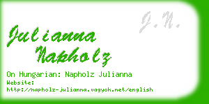 julianna napholz business card